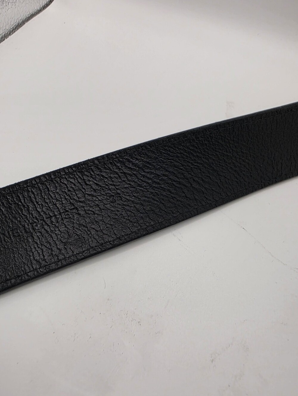 Carhartt Black Canvas Leather Trim Belt Size 36 Logo Buckle Workwear Great Cond - Picture 5 of 10